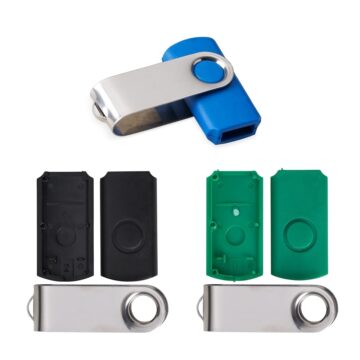 HBRB06931 – Carcaça Pen Drive Giratório Brilhante