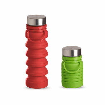 HB0075AG – Garrafa em silicone retrátil