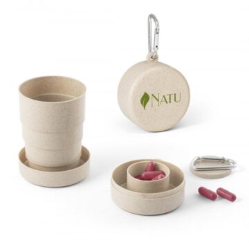 HB518 – Copo retrátil fibra de bambu 210ml