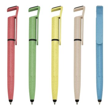 HBT80700 – Caneta Fibra de Bambu Touch com Suporte